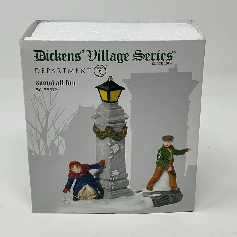 Dept 56 Dickens Village Heritage Collection Snowball Fun 56.58812 Christmas